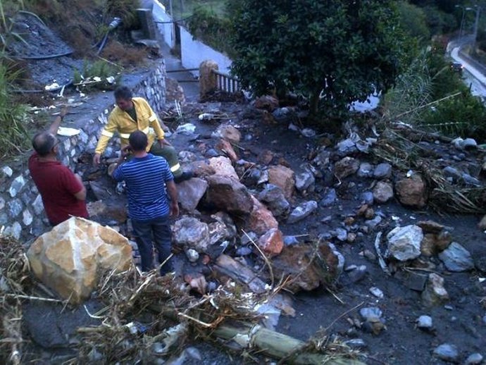 Efectos de las riadas en la provincia de Granada