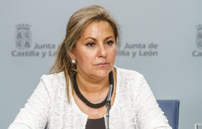 Rosa Valdeón tras el Consejo de Gobierno