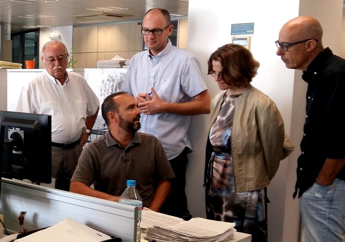 Elena Cebrián visita Vaersa