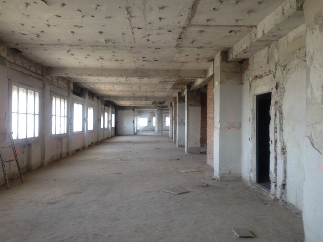 Estado actual del interior del Edificio España