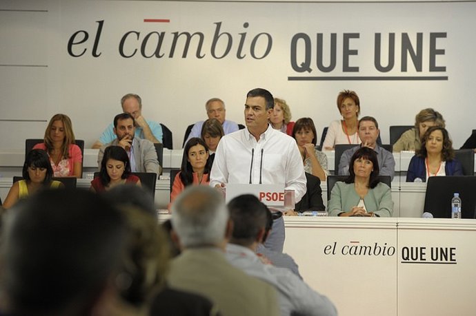 Pedro Sánchez, secretario general del PSOE