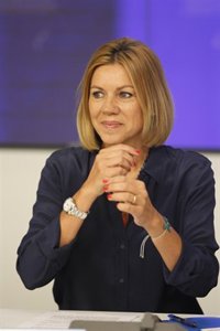 Cospedal acusa a Mas de convertir la Diada en una "trinchera" y llama a los "catalanes silenciosos" a votar el 27S