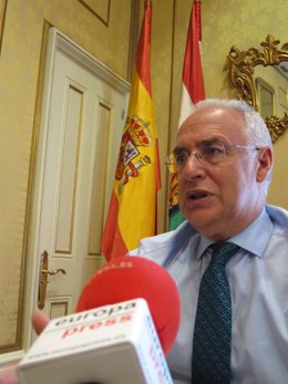 El presidente del Gobierno de La Rioja, José Ignacio Ceniceros, en entrevista EP