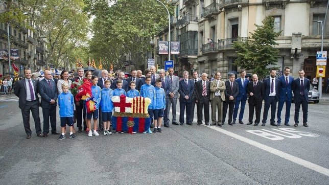 El FC Barcelona celebra la Diada Nacional