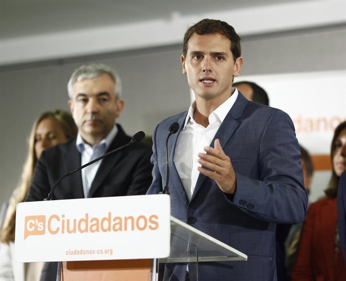 Rueda de prensa de Albert Rivera tras la Ejecutiva Nacional del partido