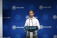 Maroto (PP) reconoce que decir que hay "muchos yihadistas" entre los refugiados ha sido "poco afortunado"