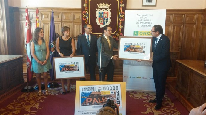 Presentación del cupón dedicado a Palencia