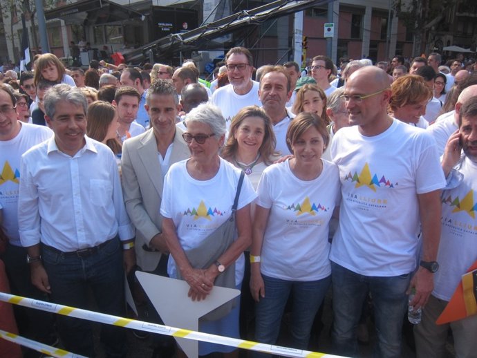 Conseller F.Homs, M.Casals, C.Forcadell, R.Romeva (Junts pel sí)