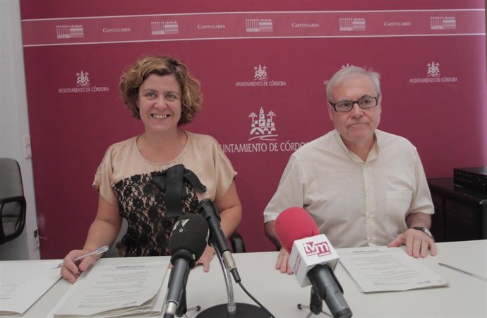 Alba Doblas y Emilio Aumente en la rueda de prensa