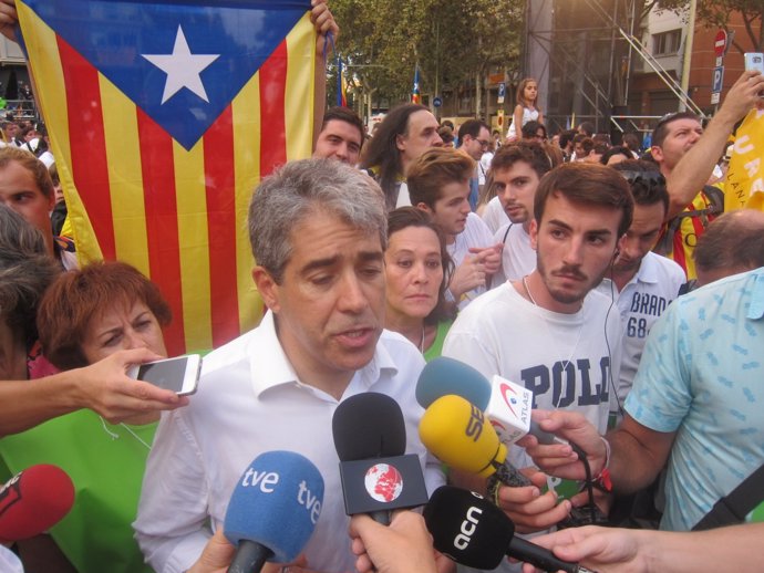 El conseller Francesc Homs en la Via Lliure de esta Diada 2015