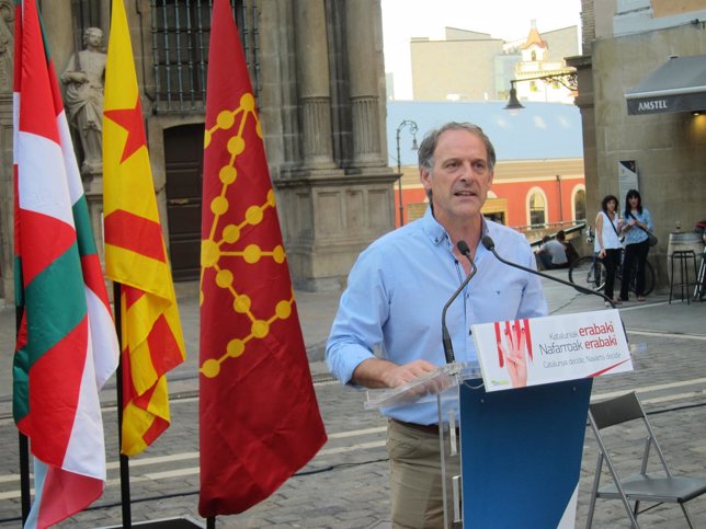Adolfo Araiz, portavoz de EH Bildu en el Parlamento de Navarra