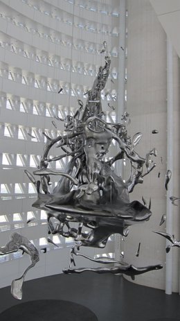 La escultura Splash, en el Pabellón Puente de Zaragoza