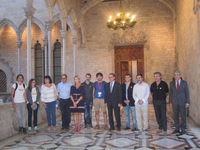 ANC y Òmnium se reúnen con el presidente Artur Mas tras la Via lliure