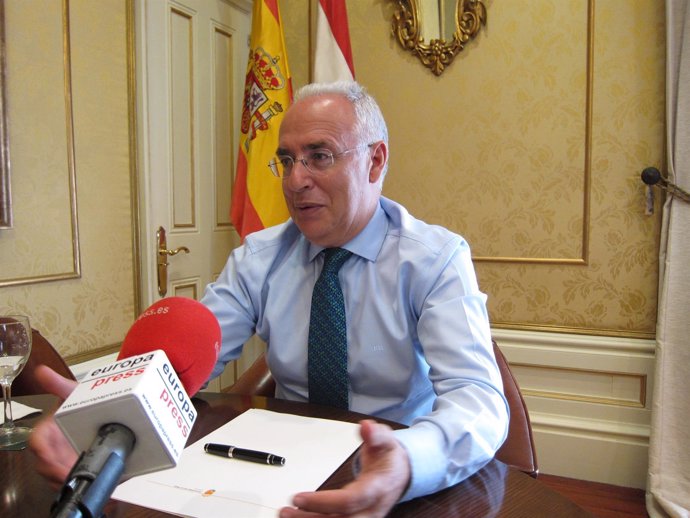 El presidente riojano, José Ignacio Ceniceros, en la entrevista a EP