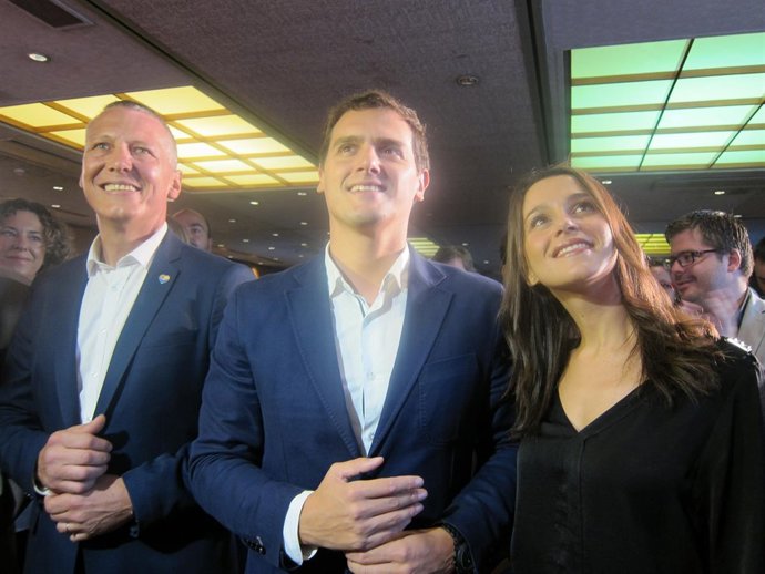 J.Castel, A.Rivera e I.Arrimadas, C's