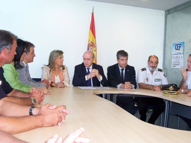 Fernández Díaz, en la comisaría de Astorga. 