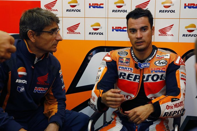 Dani Pedrosa, en el circuito de Silverstone