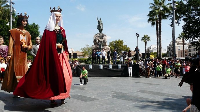 Gegants por la Diada de mallorca