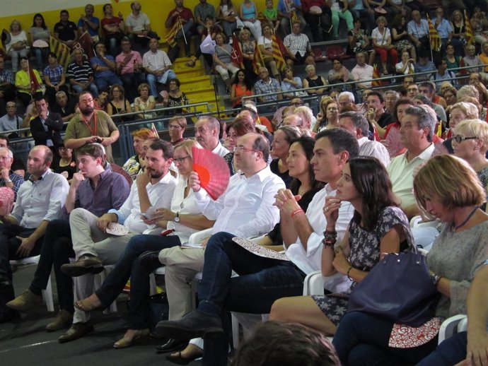 Javi López,A.Escarp,M.Iceta,E.Niubó,Pedro Sánchez,N.Parlon,C.Chacón, PSC, PSOE