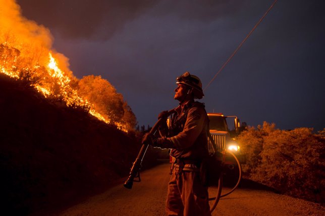 Incendio cerca de San Andreas en California