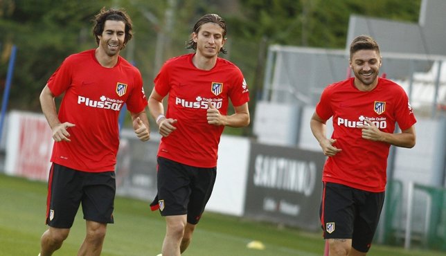 Tiago, FIlipe Luis y Siqueira, Atlético de Madrid