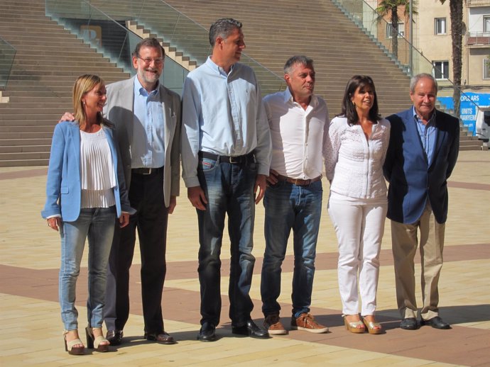 M.Rajoy, X.G.Albiol, M.Xandri, D.López,J.I.Llorens, J.Simeón (PP)