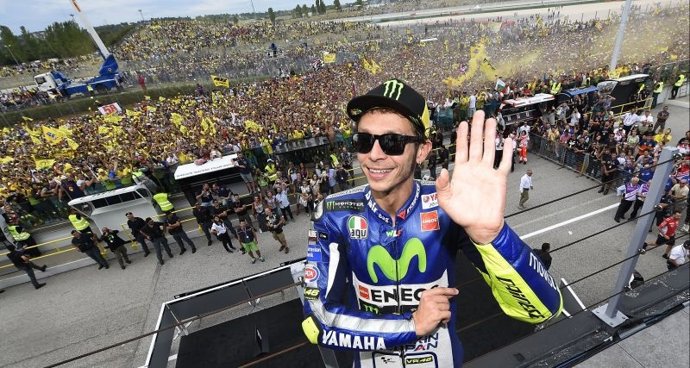 El piloto italiano de MotoGP Valentino Rossi