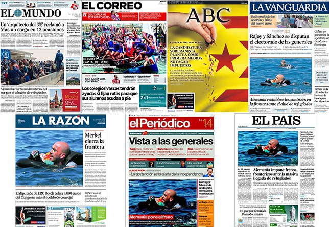 Diarios de España (14 de septiembre)