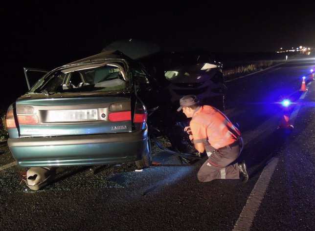 Accidente de tráfico en Tiebas