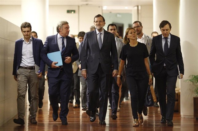 Rajoy preside en el Congreso la reunión del Grupo Parlamentario Popular