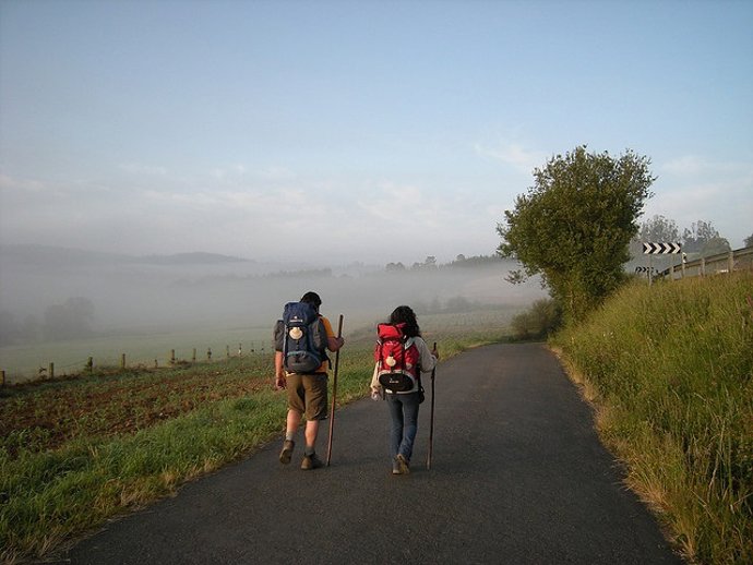 Peregrinos, camino de Santiago