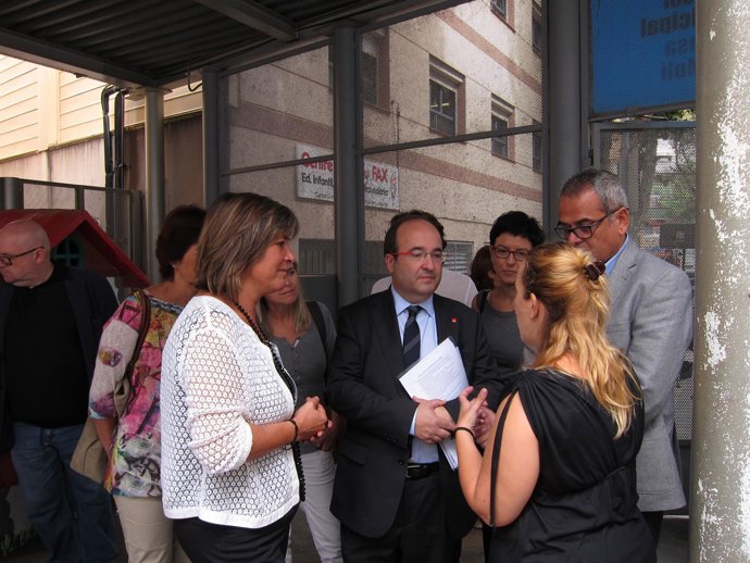 Núria Marín (alcaldesa de L'Hospitalet de Llobt.) Miquel Iceta (PSC)