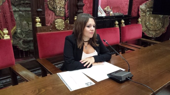 Jenina Sánchez en rueda de prensa.