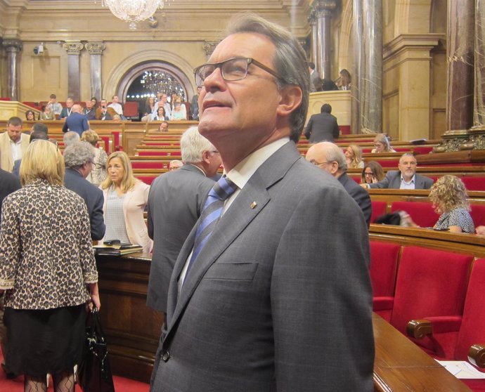 Artur Mas en el pleno del Parlament (Archivo)