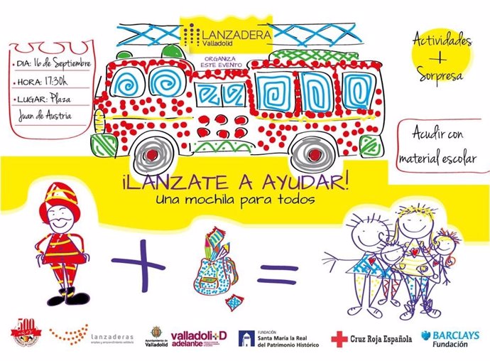 Cartel del evento 'Lánzate a Ayudar!' organizado por la III Lanzadera de Empleo 