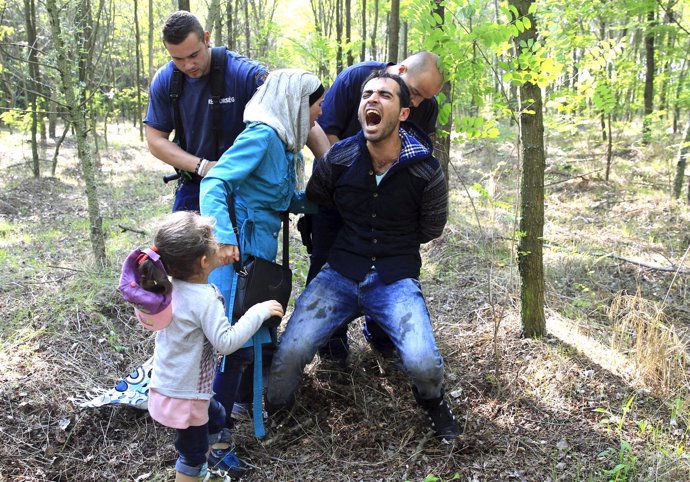 Refugiados sirios en Hungría 