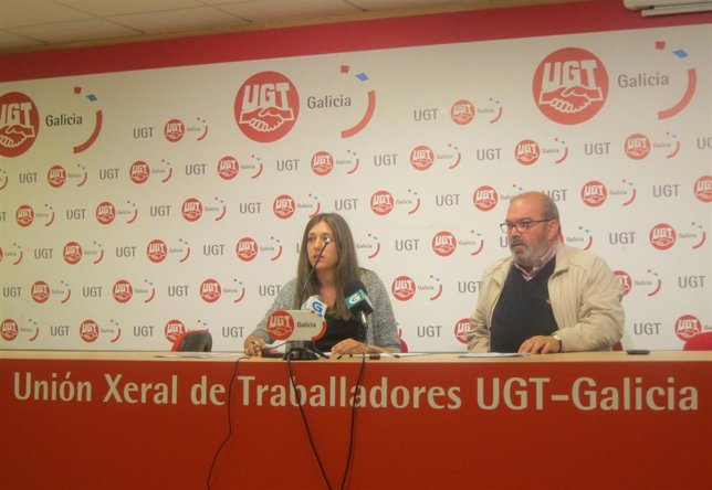 Mónica Domínguez y Domingo Barros en la rueda de prensa