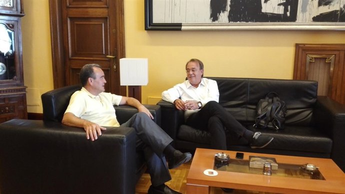 Sánchez Quero y Pérez Anadón, en su reunión este martes 