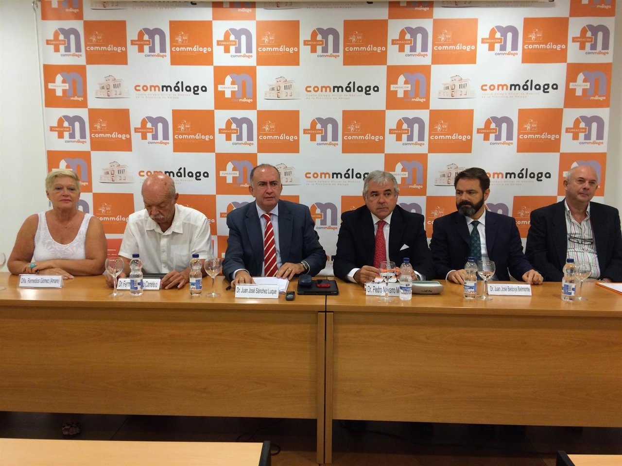 Colegio de Médicos de Málaga, con el decano, Juan José Sánchez