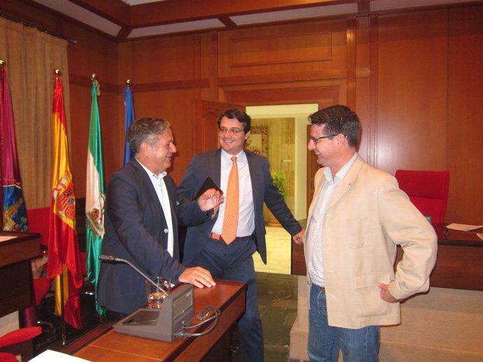 Salvador Fuentes, José María Bellido y Pedro García