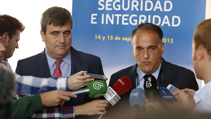 Javier Tebas y Miguel Cardenal
