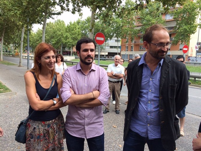 Cristina Simó (EUiA) Alberto Garzón (IU) Joan Herrera (IU)