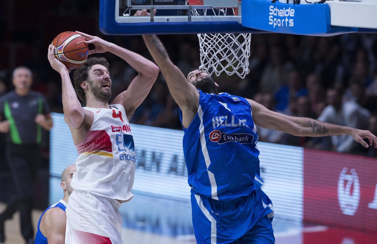 Pau Gasol en el España-Grecia del Eurobasket 2015