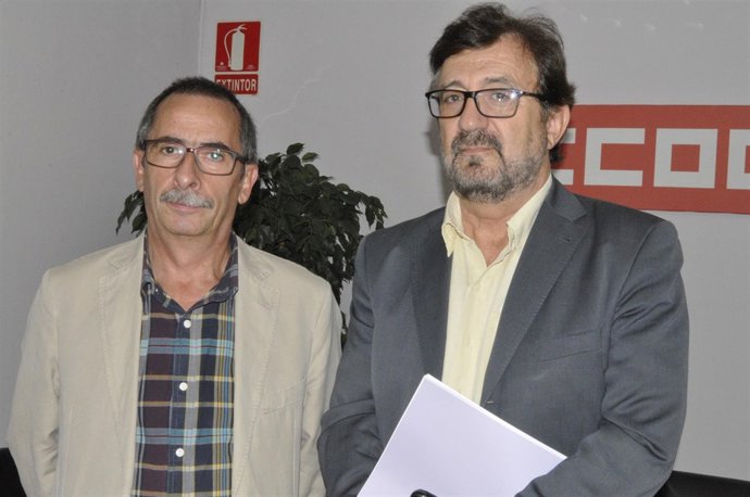 Ramón Górriz y Julián Buey (CC.OO.).