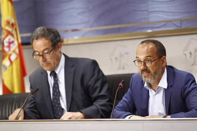 Pere Macías y Carles Campuzano en el Congreso