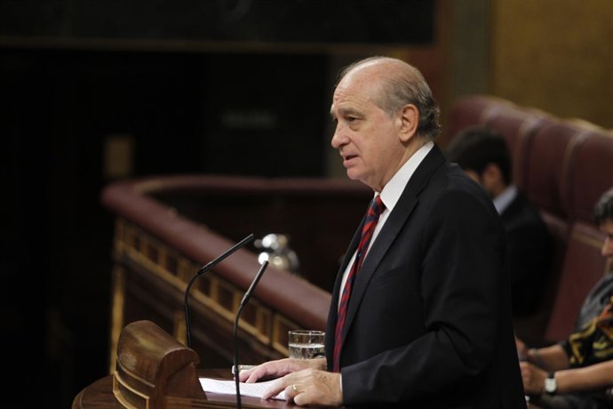 El ministro del Interior, Jorge Fernández Díaz, en el Congreso