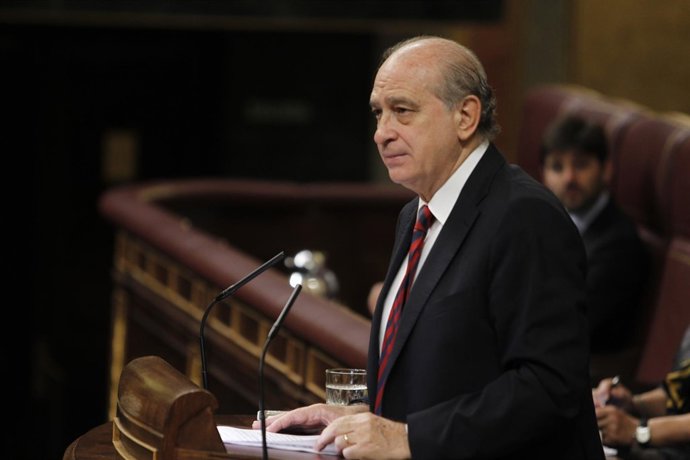El ministro del Interior, Jorge Fernández Díaz, en el Congreso
