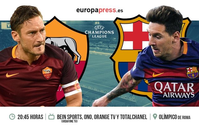 Horario y dónde ver el Roma Barcelona Fase de grupos Horario y dónde ver el Roma Barcelona Fase de grupos