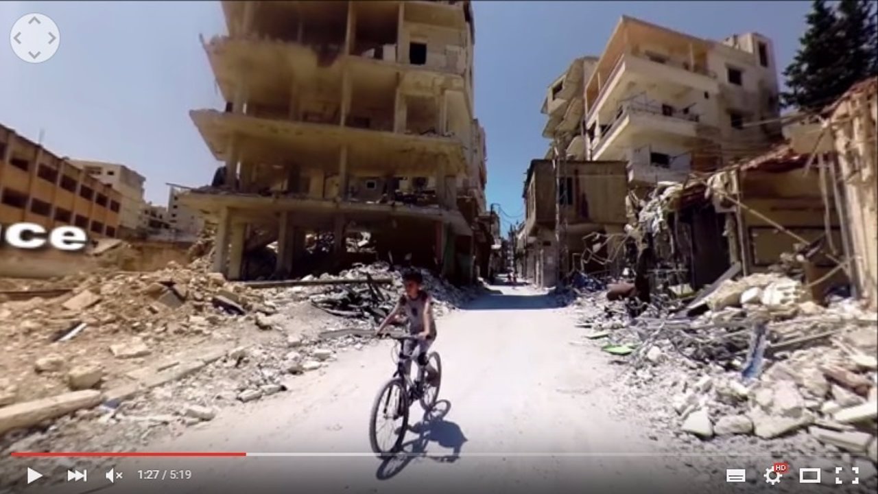 Vídeo grabado en 360ª de Siria