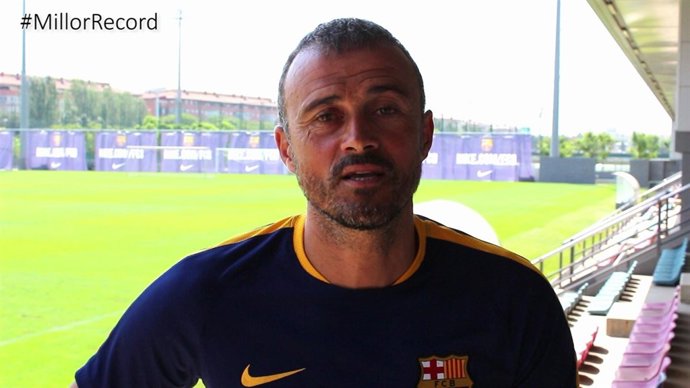 El entrenador Luis Enrique